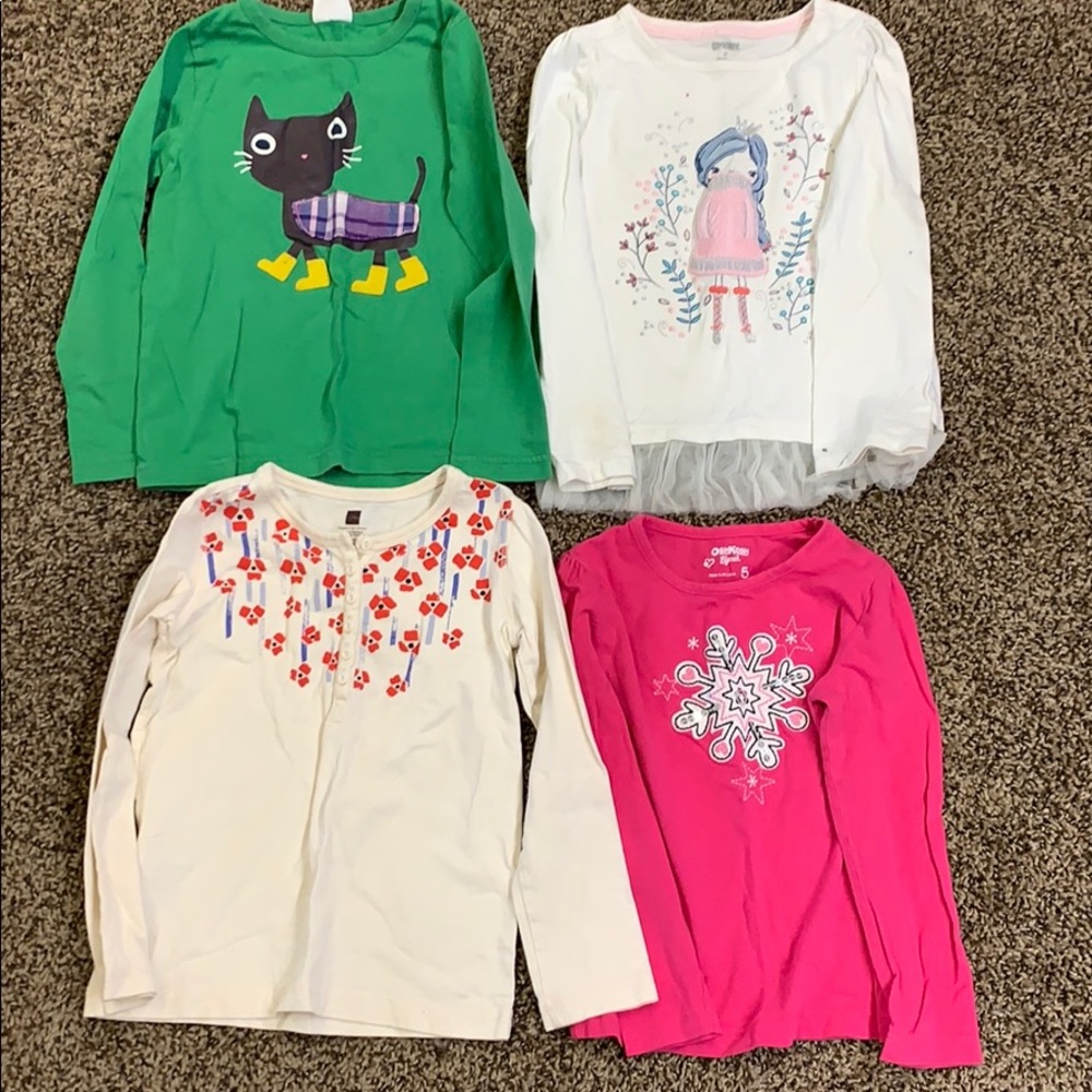 Long sleeve girls shirts